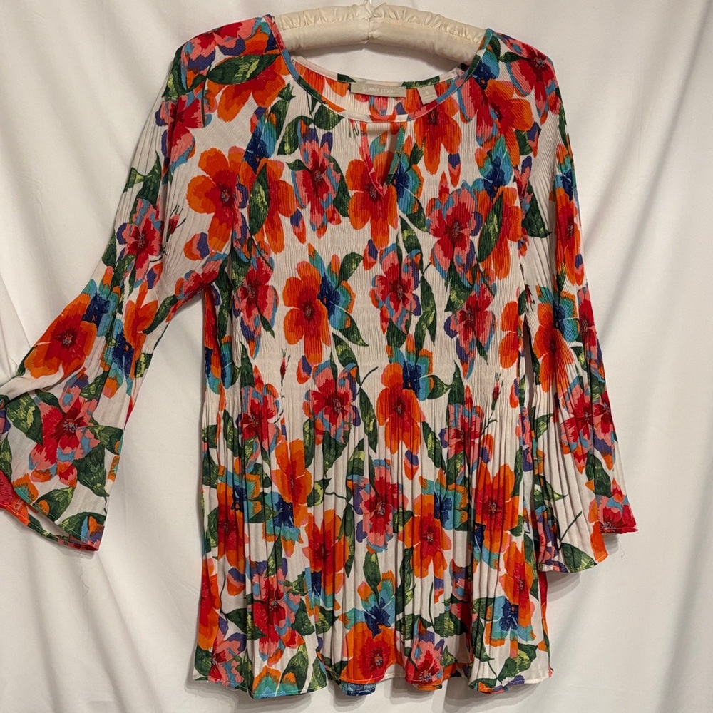Sunny Leigh Multicolor Beachy Floral Blouse